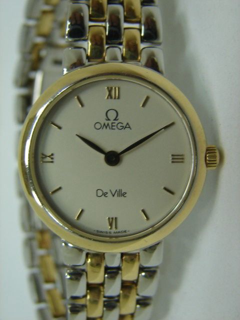 流當手錶拍賣 原裝 OMEGA 歐米茄 De Ville 碟飛 石英 半金 女錶